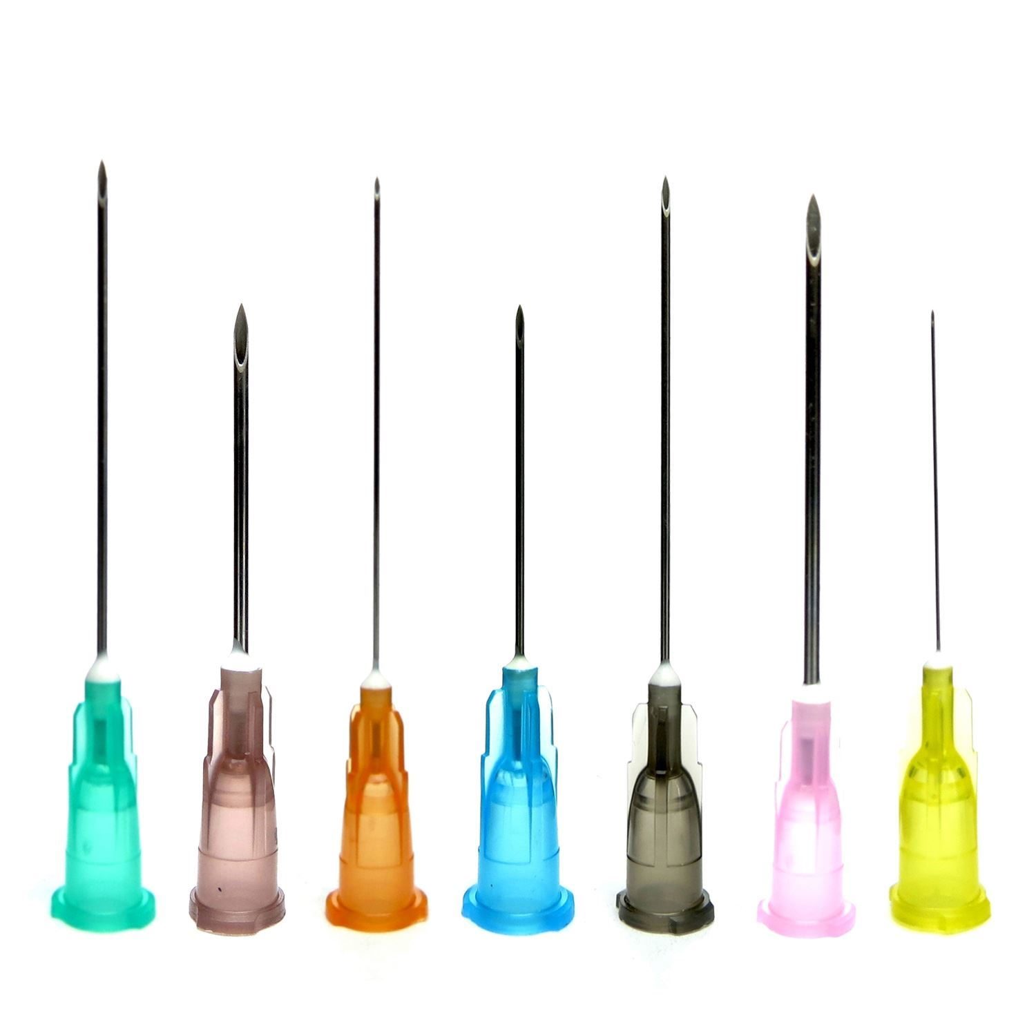 injecting color with a syringe on clear gelatin