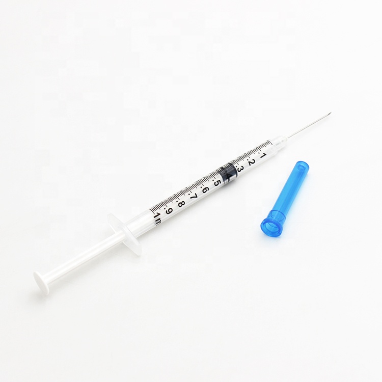 JPS Medical 1ml Syringe w/ Needle (0.1ml Graduation,Luer Slip)