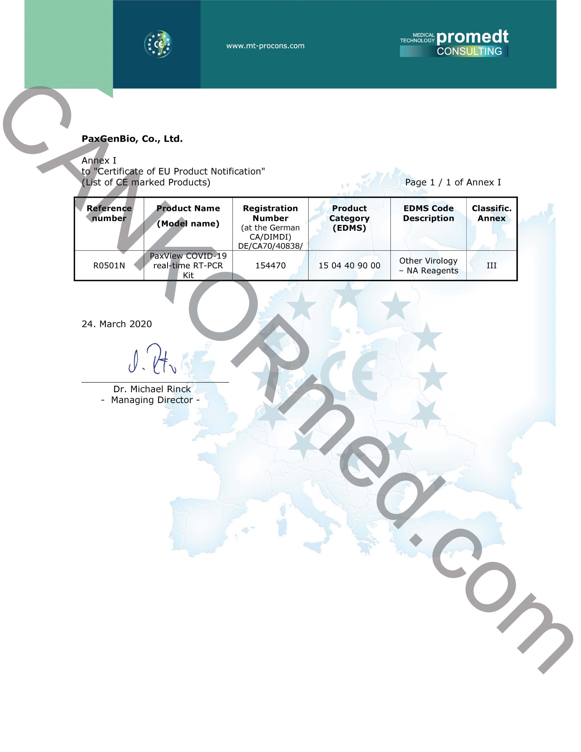 CANKOR Paxview COVID Test Certification 3