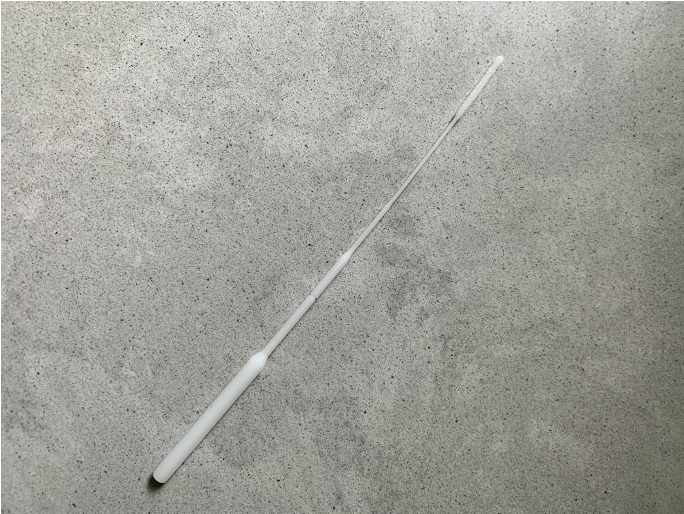 Nasopharyngeal Swab removed from Sterile Wrapper