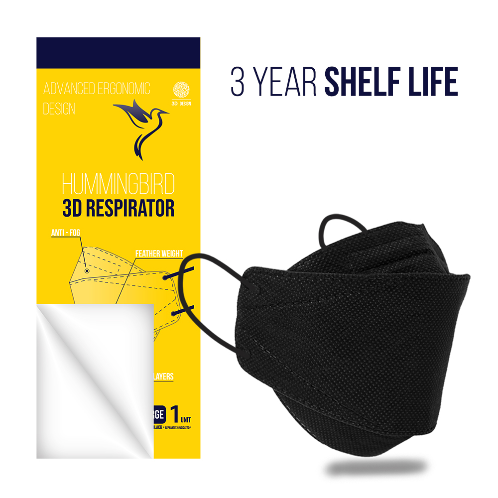 Black KF49 Mask_3yr shelf life