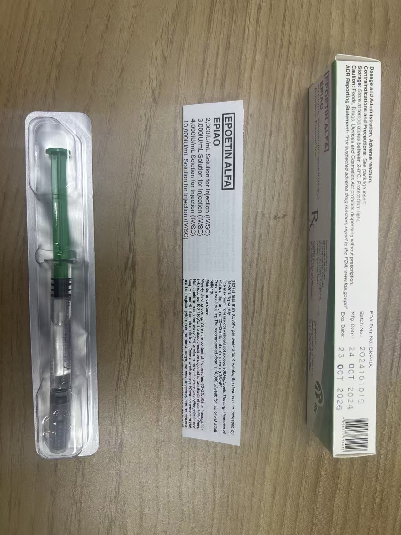 Erythropoetin alpha Injection (prefilled syringe) 2000IU | Africa ...