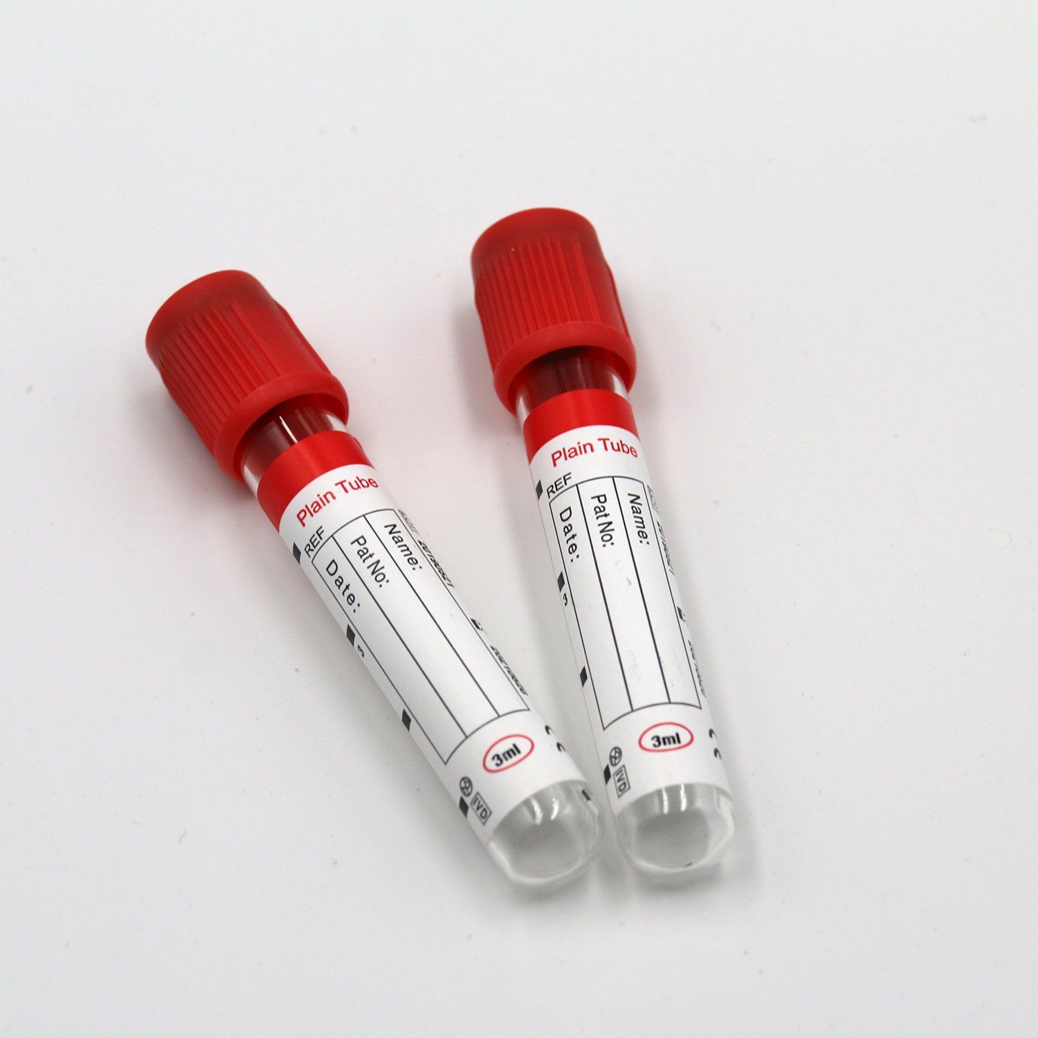 Vacuum-Blood-Collection-Red-Top-Plain-Tube-Medical-Blood-Tube